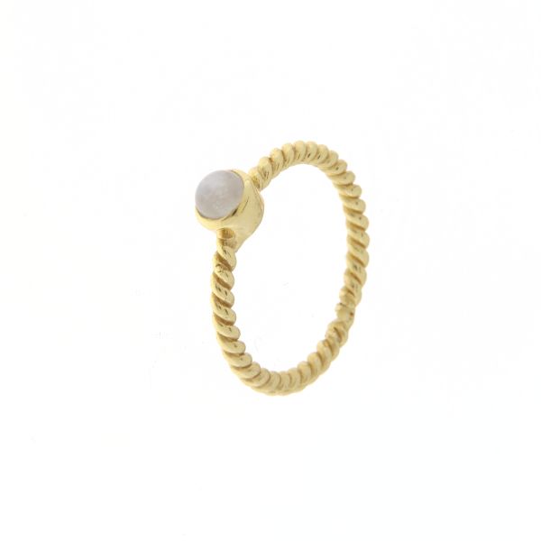 Regenboog Maansteen Ring model R5-079